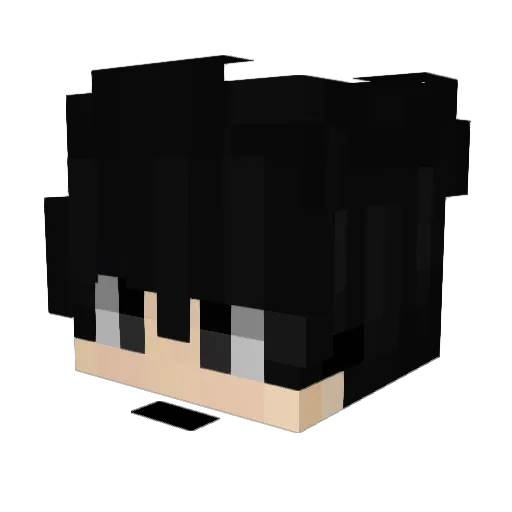 Branquinhos Minecraft avatar head, 3D render