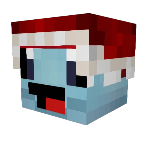 BransonC Minecraft avatar head, 3D render
