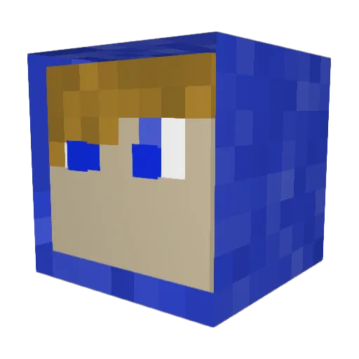 Brant0n Minecraft avatar head, 3D render