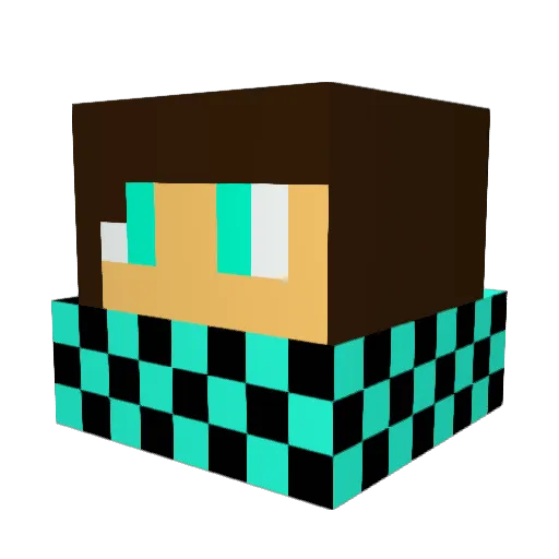 BrantTheAnt Minecraft avatar head, 3D render