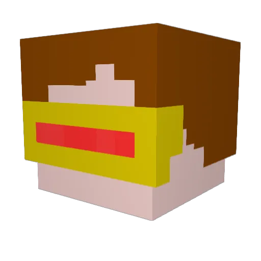 Brantley92 Minecraft avatar head, 3D render