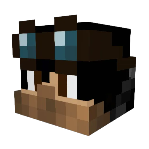 Branzar Minecraft avatar head, 3D render