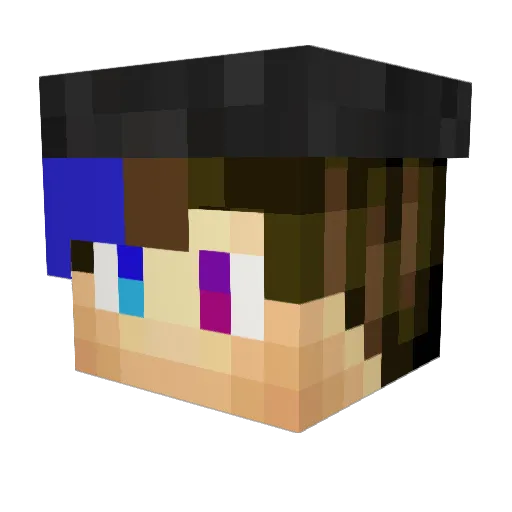 Braserlp Minecraft avatar head, 3D render