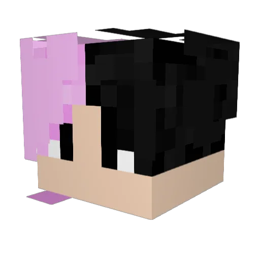 Brashidios Minecraft avatar head, 3D render