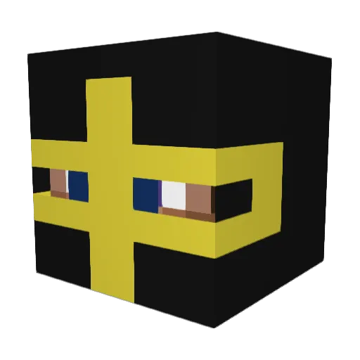 BrassBeast08 Minecraft avatar head, 3D render