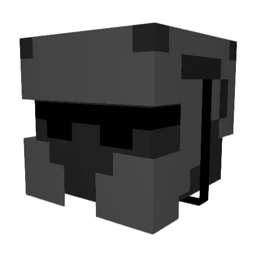 BrassLunkey Minecraft avatar head, 3D render