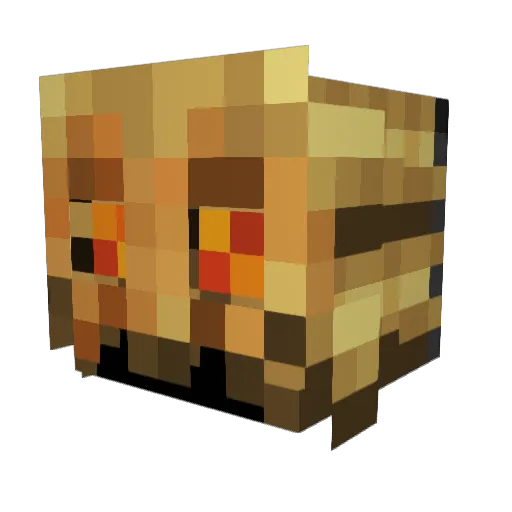 Brass_Golem Minecraft avatar head, 3D render