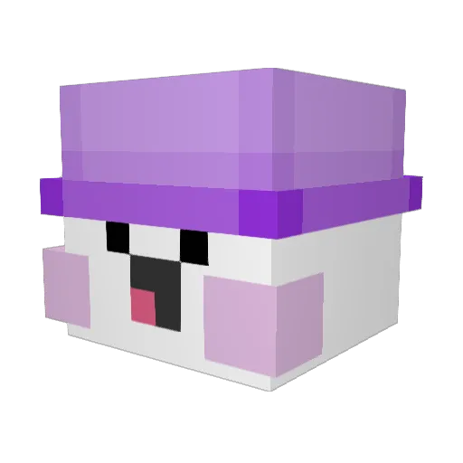 BratanBanana Minecraft avatar head, 3D render