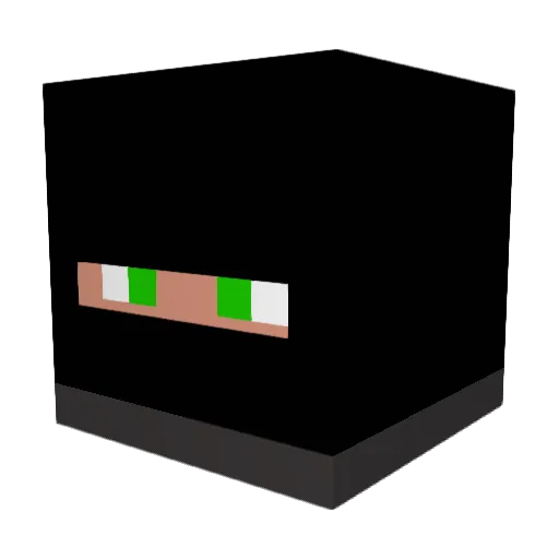 Bratcheda Minecraft avatar head, 3D render