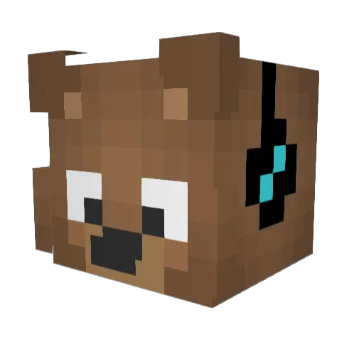 Brathe_ Minecraft avatar head, 3D render