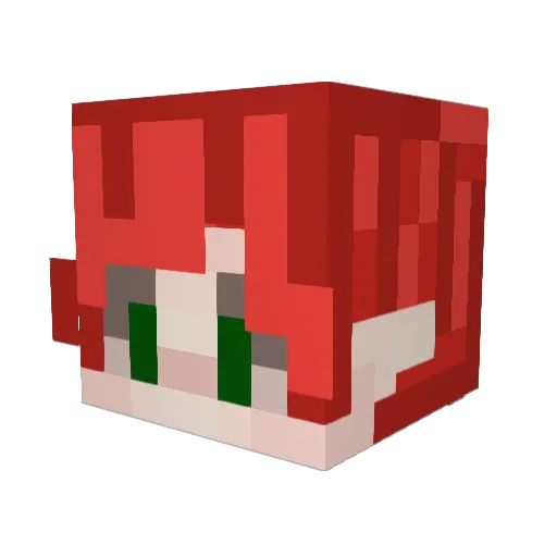 BrattyPrince Minecraft avatar head, 3D render