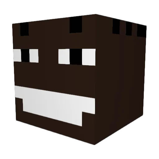 BrauchKindergeld Minecraft avatar head, 3D render