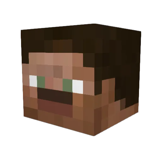 Braunbaer69 Minecraft avatar head, 3D render