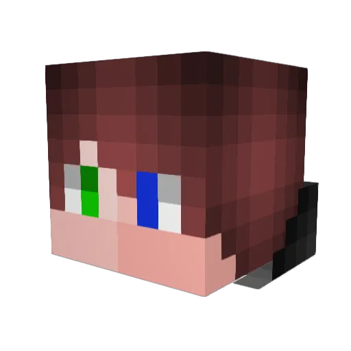 Brauni03 Minecraft avatar head, 3D render