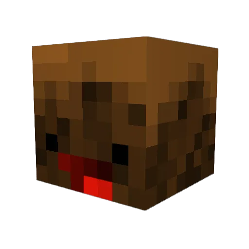 Brauniey Minecraft avatar head, 3D render
