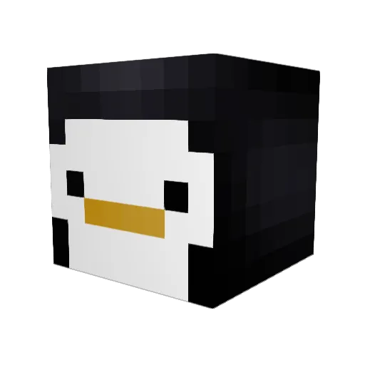 Brauns Minecraft avatar head, 3D render