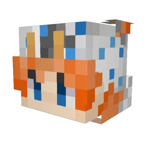 BrausendesFass Minecraft avatar head, 3D render