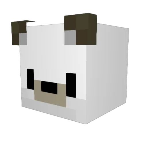 Brausepulver Minecraft avatar head, 3D render
