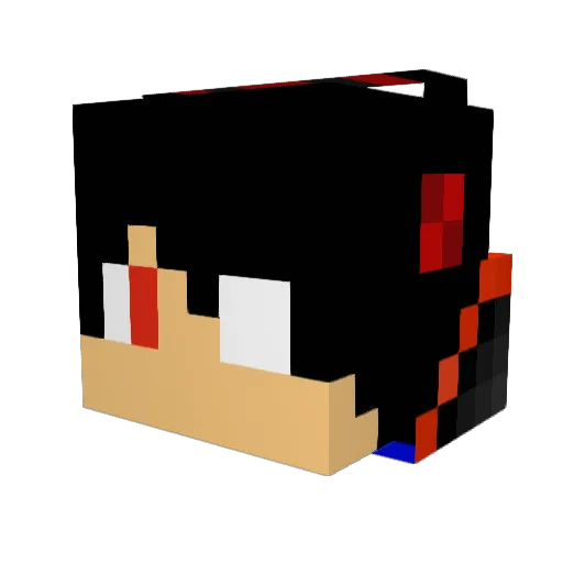 BrauzLP Minecraft avatar head, 3D render