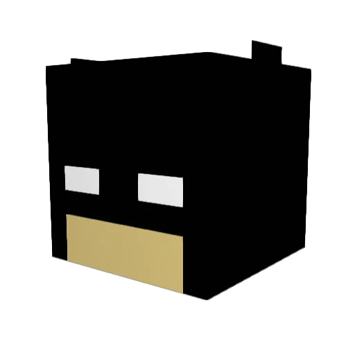 BraveAndTheBold Minecraft avatar head, 3D render