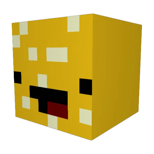 BraveHeartedHero Minecraft avatar head, 3D render