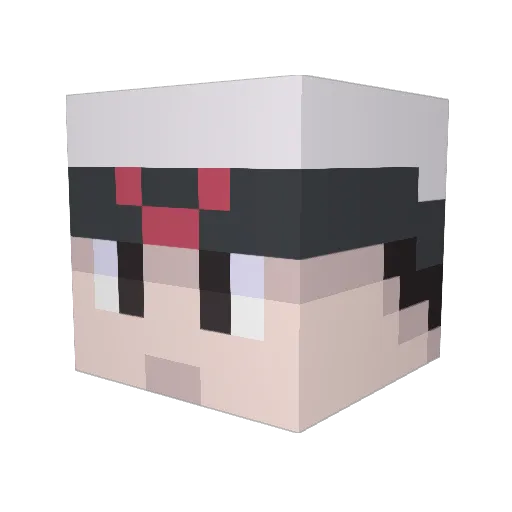 BraveLittlePyro Minecraft avatar head, 3D render