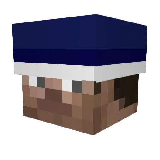 BraveSpider Minecraft avatar head, 3D render
