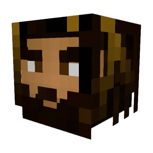 BraveStarrLorde Minecraft avatar head, 3D render