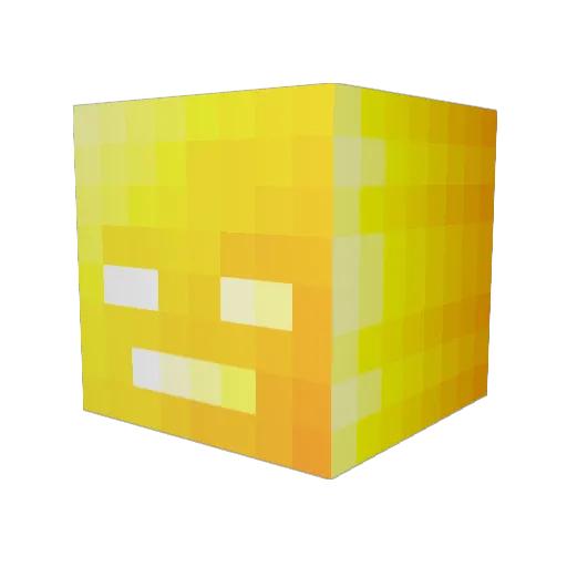 BraveWhither Minecraft avatar head, 3D render