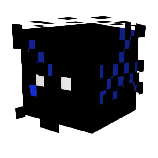 BraveXdelta47 Minecraft avatar head, 3D render