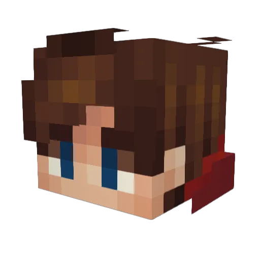 Brave_HeartYT Minecraft avatar head, 3D render