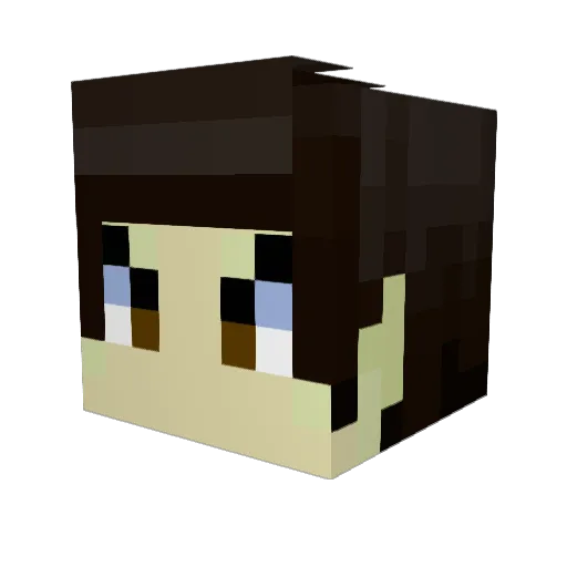 Brave_Unkindled Minecraft avatar head, 3D render