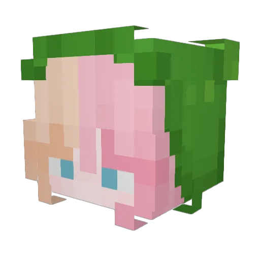 Brave_cano Minecraft avatar head, 3D render