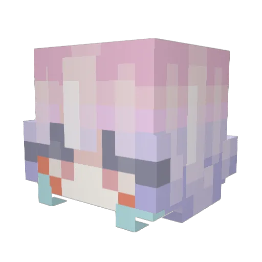 BravenWolf27 Minecraft avatar head, 3D render