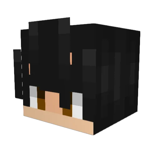 Bravenwolf Minecraft avatar head, 3D render