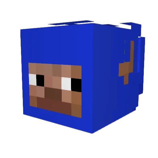 BraverGG Minecraft avatar head, 3D render