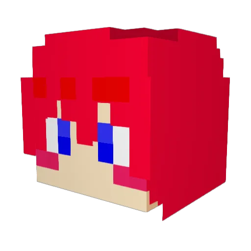 Bravery6334 Minecraft avatar head, 3D render