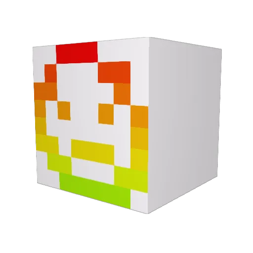 Bravisso Minecraft avatar head, 3D render