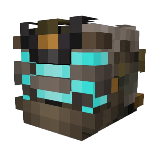BravoFrank Minecraft avatar head, 3D render