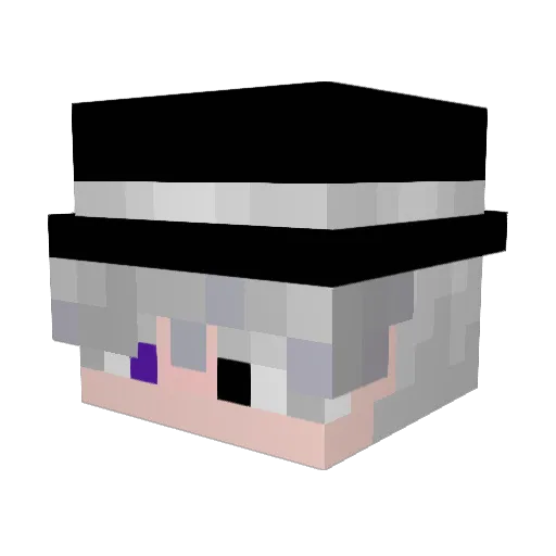 Bravudo Minecraft avatar head, 3D render
