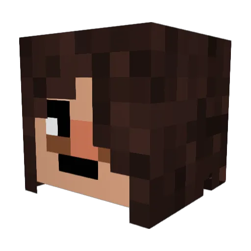 BrawlingPizza37 Minecraft avatar head, 3D render