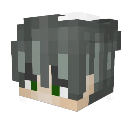 Brawnzy Minecraft avatar head, 3D render