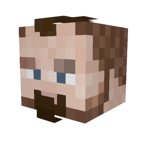 Braxarn Minecraft avatar head, 3D render