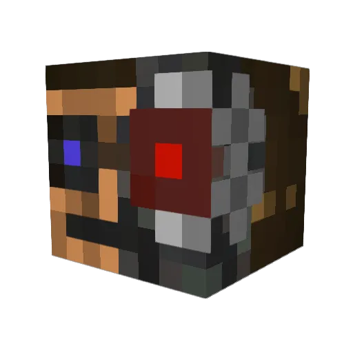 Braxling Minecraft avatar head, 3D render