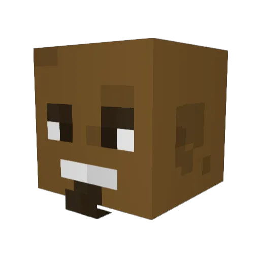 Braxmarl Minecraft avatar head, 3D render