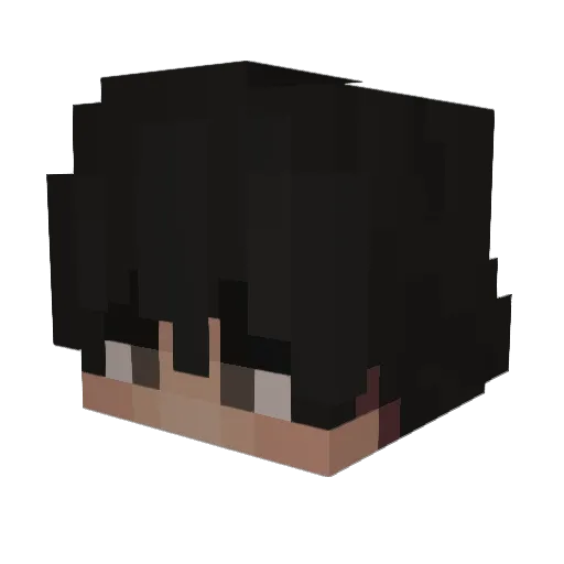 Braxy14 Minecraft avatar head, 3D render