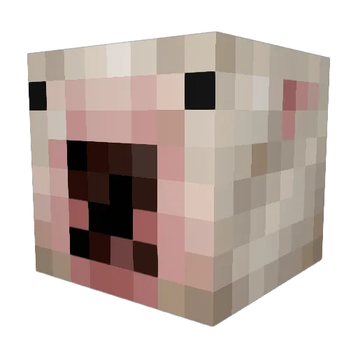 BrayNate Minecraft avatar head, 3D render