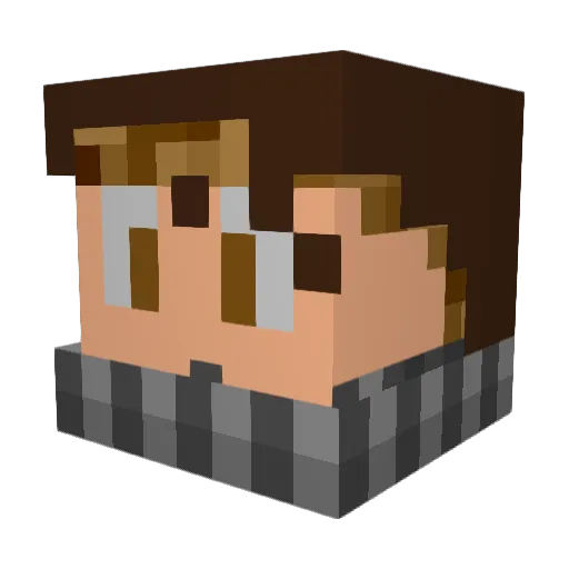 BrayanGFGF Minecraft avatar head, 3D render