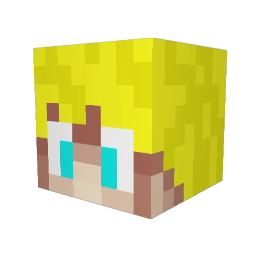Brayant Minecraft avatar head, 3D render