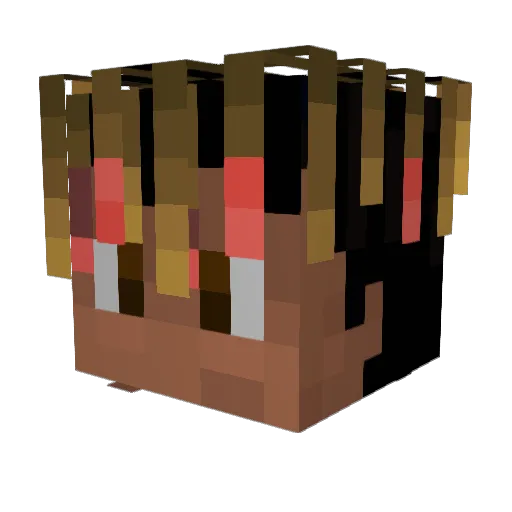 Brayboy01 Minecraft avatar head, 3D render